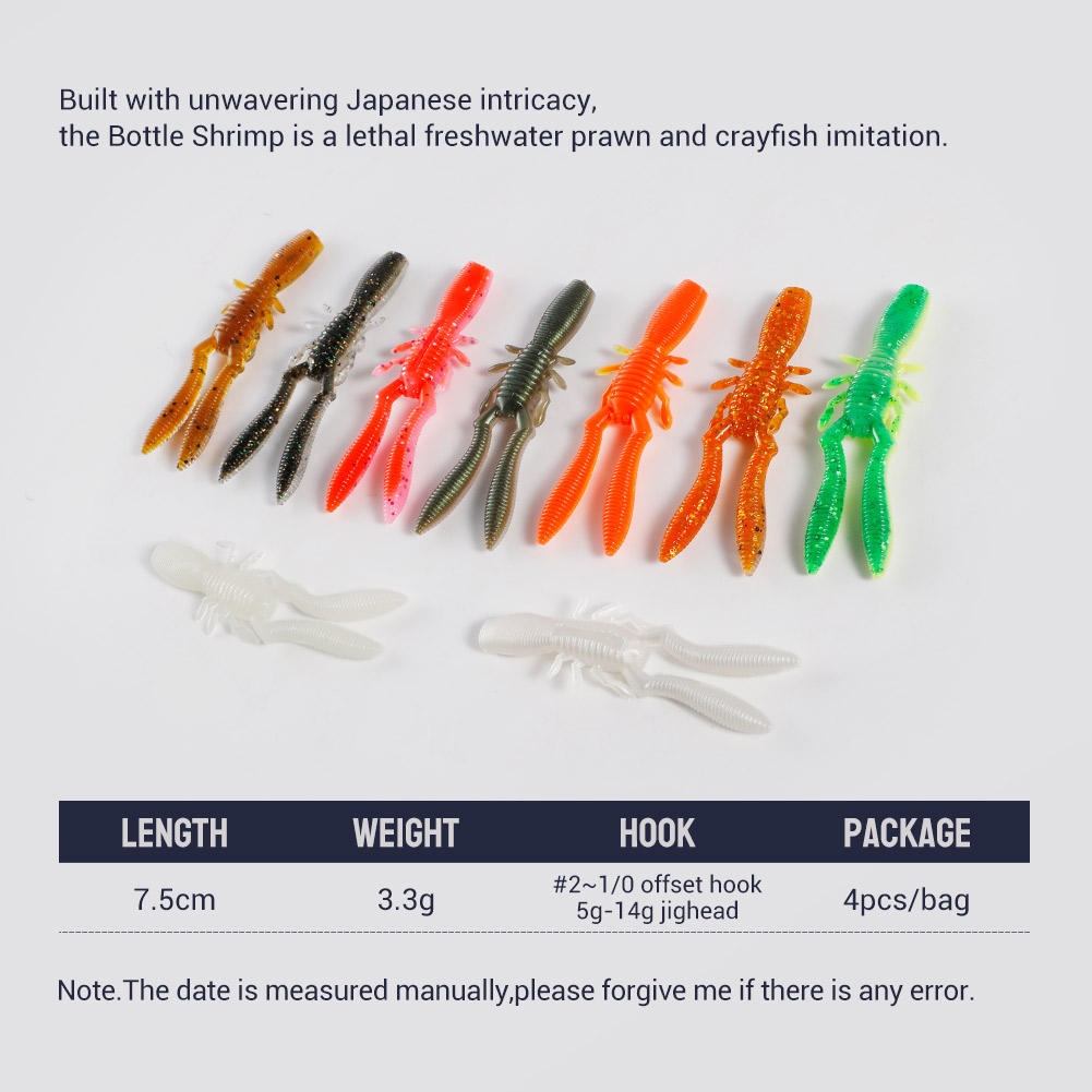 NOEBY Trận Tôm Craw Mềm Dụ 75M - đánh giá và giá Fishing Lure Swimbait