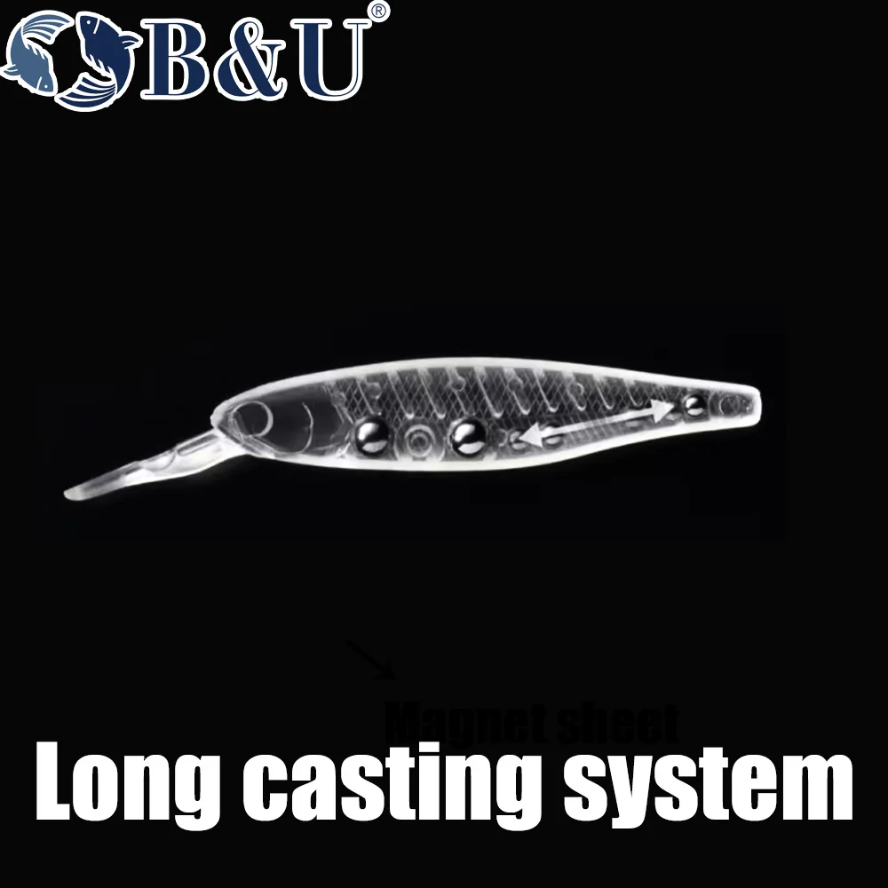B&U  68mm 3D Printing Shad Sus - đánh giá và giá Fishing Lure Jerkbait