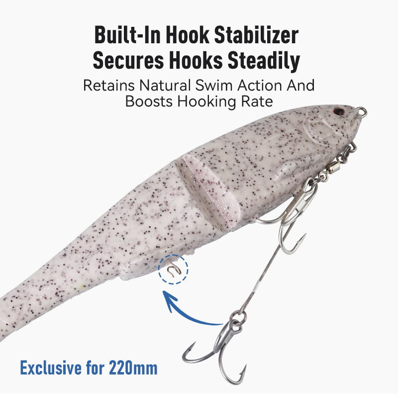 1pc Soft Jointed Swimbait Sink - đánh giá và giá Fishing Lure Swimbait