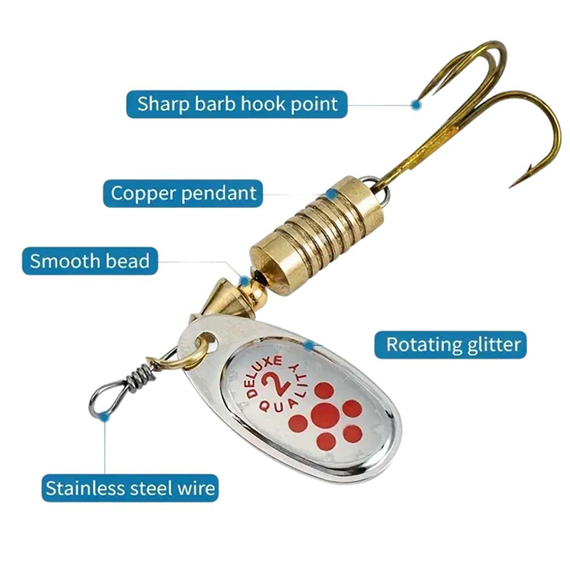 JSFUN 10pcs Spinner Lure Set w - đánh giá và giá Fishing Lure Blade Bait