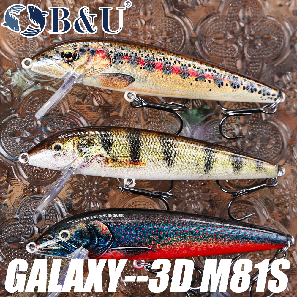B&U 80mm Sinking Minnow Wobbli - đánh giá và giá Fishing Lure Jerkbait