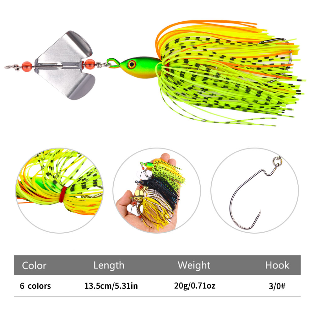 1PC 13.5cm 20g  Fishing Lures  - đánh giá và giá Fishing Lure Buzzbait