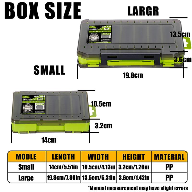 Double-Sided Compact Tackle Bo - đánh giá và giá Fishing Lure Box