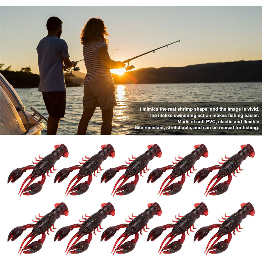 20pcs Crawfish Artificial Bait - đánh giá và giá Fishing Lure Swimbait