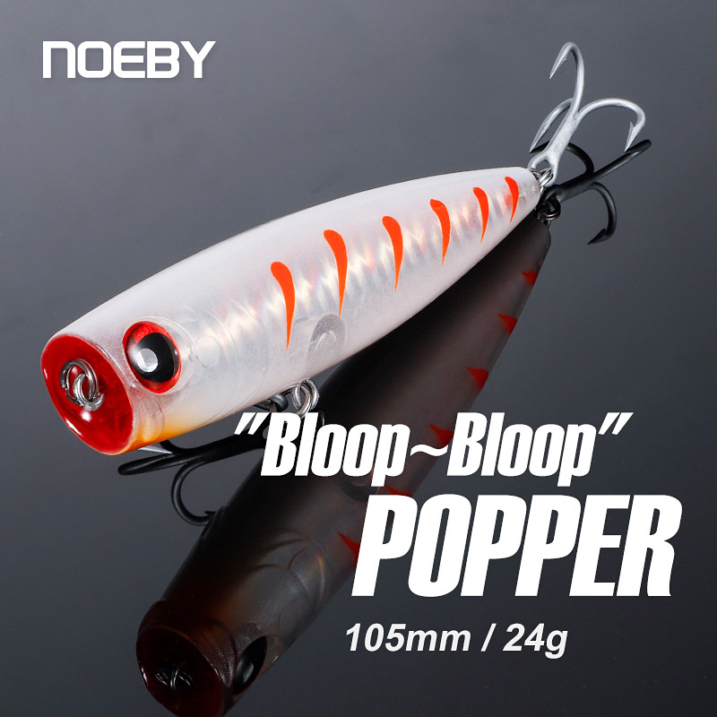 Noeby 105Mm 24G Topwater Poppe - đánh giá và giá Fishing Lure Popper
