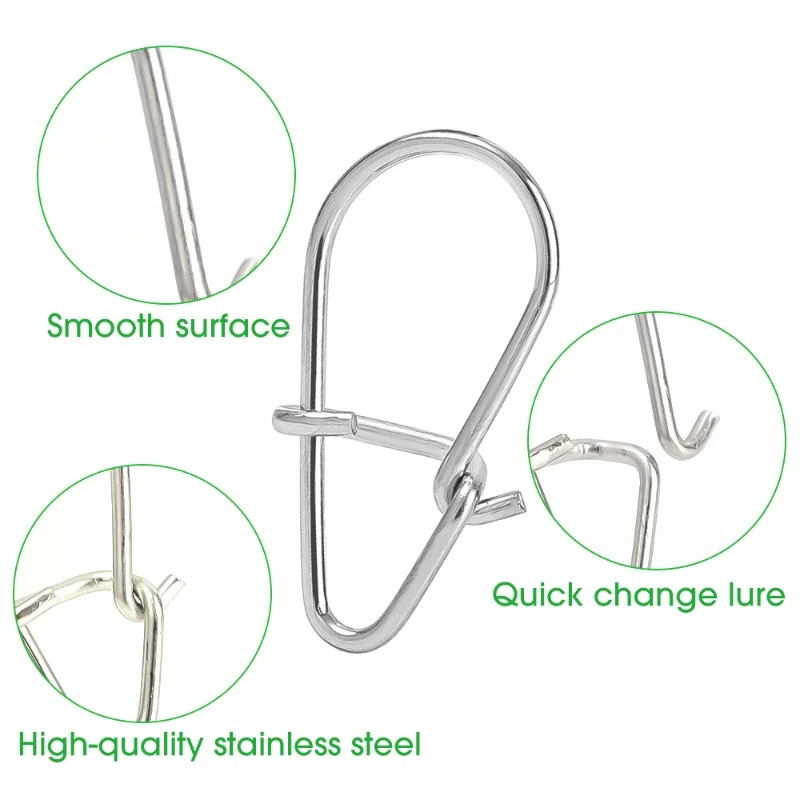 100PCS Stainless Steel Fishing - đánh giá và giá Fishing Lure Accessories